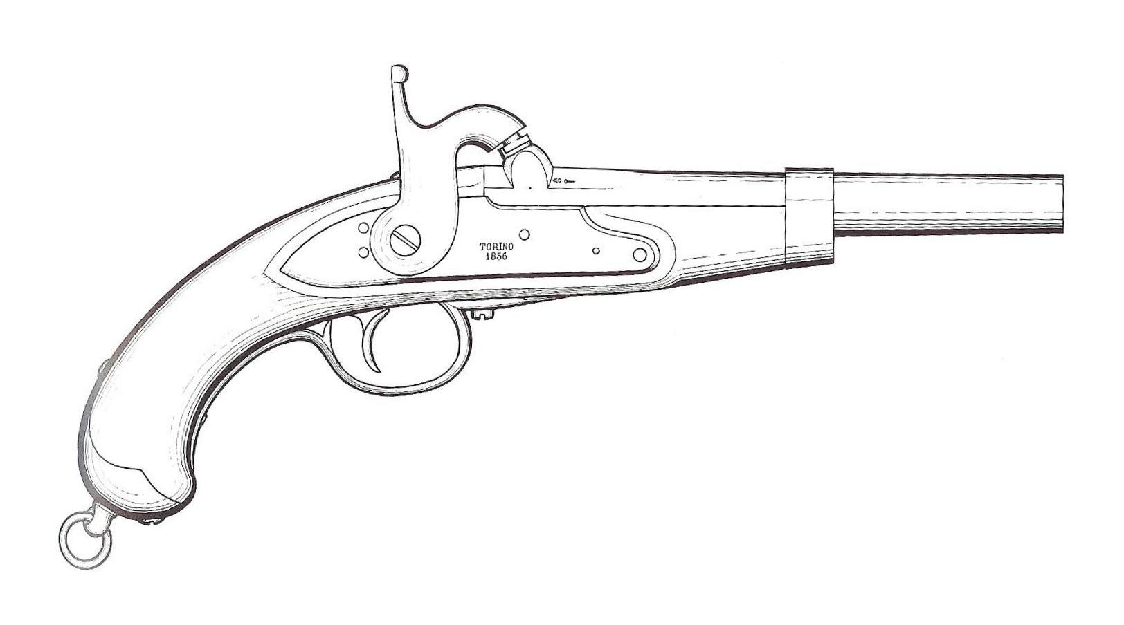 pistola da artiglieria e cavalleria