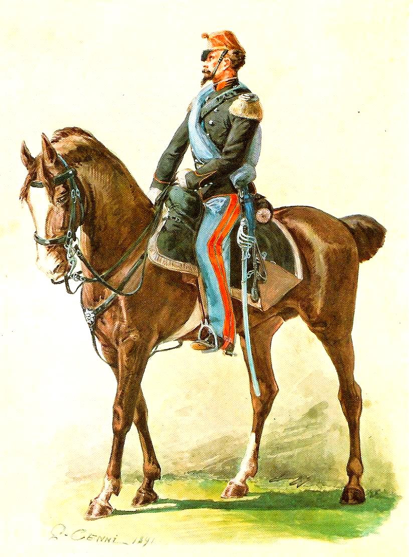 Tenente dei Cavalleggeri di Alessandria nel 1859